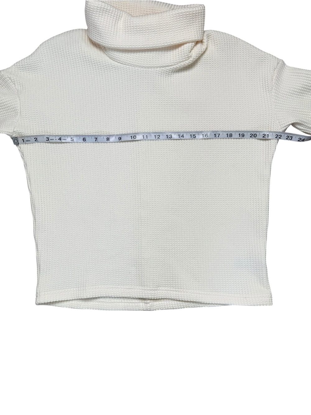 Columbia Omni-Heat Ivory Waffle Knit Turtleneck Thermal Top M - Picture 7 of 13